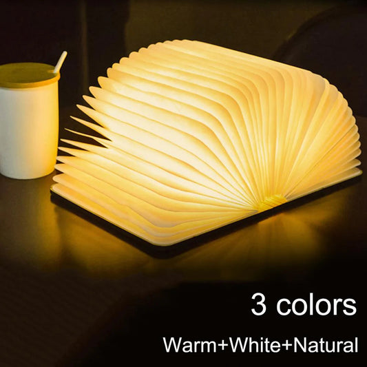 Portable LED Book Decor Night Light | 3 Colors - Warm, White, and Natural | Bookish Nostalgia