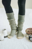 Cozy Ribbed Knit Lounge Socks