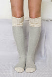 Cozy Ribbed Knit Lounge Socks